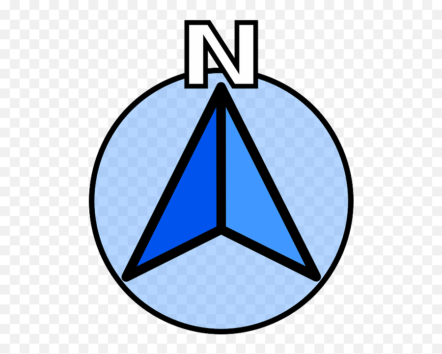 Icon - North On A Compass Png,Map Compass Png