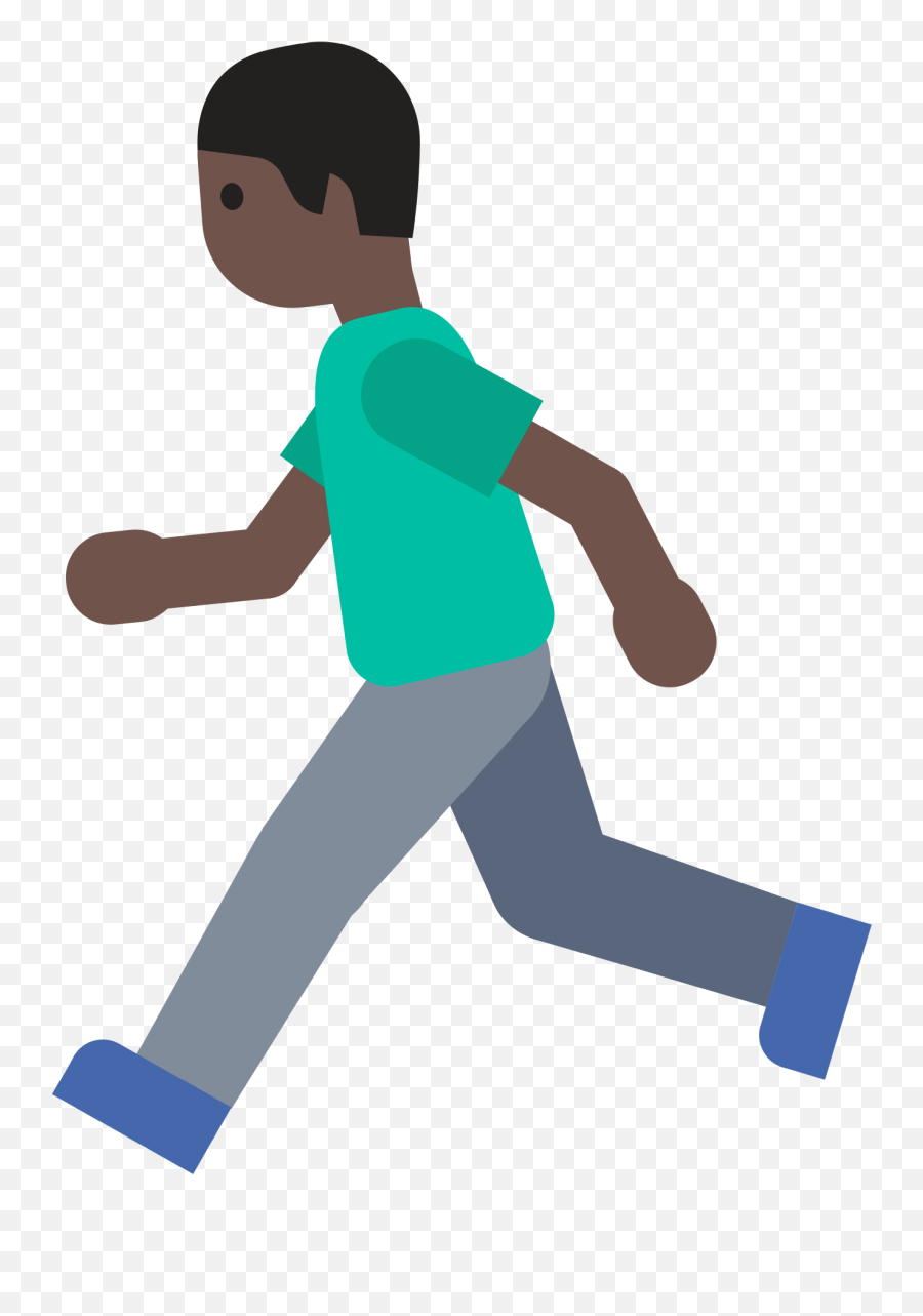 Boy Running Emoji Transparent Png - Emoji Of People Walking,Boy Emoji Png
