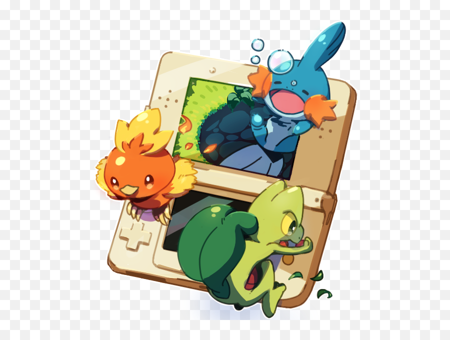 Torchic Mudkip Y Treecko With Images Pokemon Pokémon - Pokemon Torchic Mudkip Treecko Png,Torchic Png