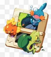 Torchic Mudkip Y Treecko With Images Pokemon Pokémon - Pokemon Torchic Mudkip Treecko Png,Torchic Png