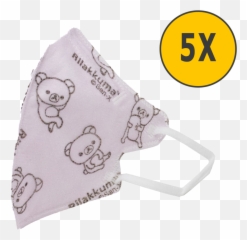 Kn95 Kids Mask With Japanese Rilakkuma Character Non - Rilakkuma Mask Kids Disposable Png,Rilakkuma Transparent