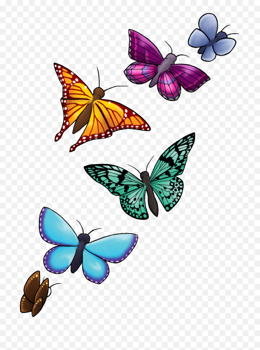 Butterfly Tattoo Designs Transparent - Butterfly Tattoo Png,Butterfly Transparent