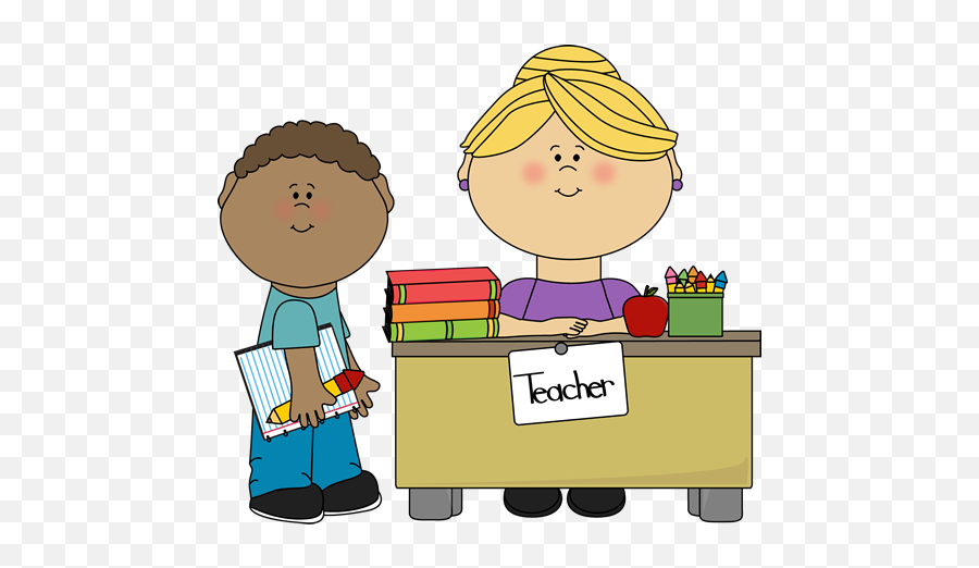 Teacher And Student Clipart Png 5 Image - Student And Teacher Clipart,Teacher Clipart Png