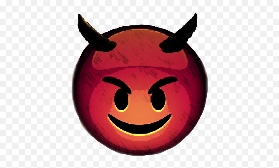 Devil Horns Emojisticker Evil Emoji - Transparent Background Devil Emoji Png,Devil Emoji Png