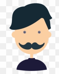 Man Avatar User Facial Hair People Business Profile - Moustache png