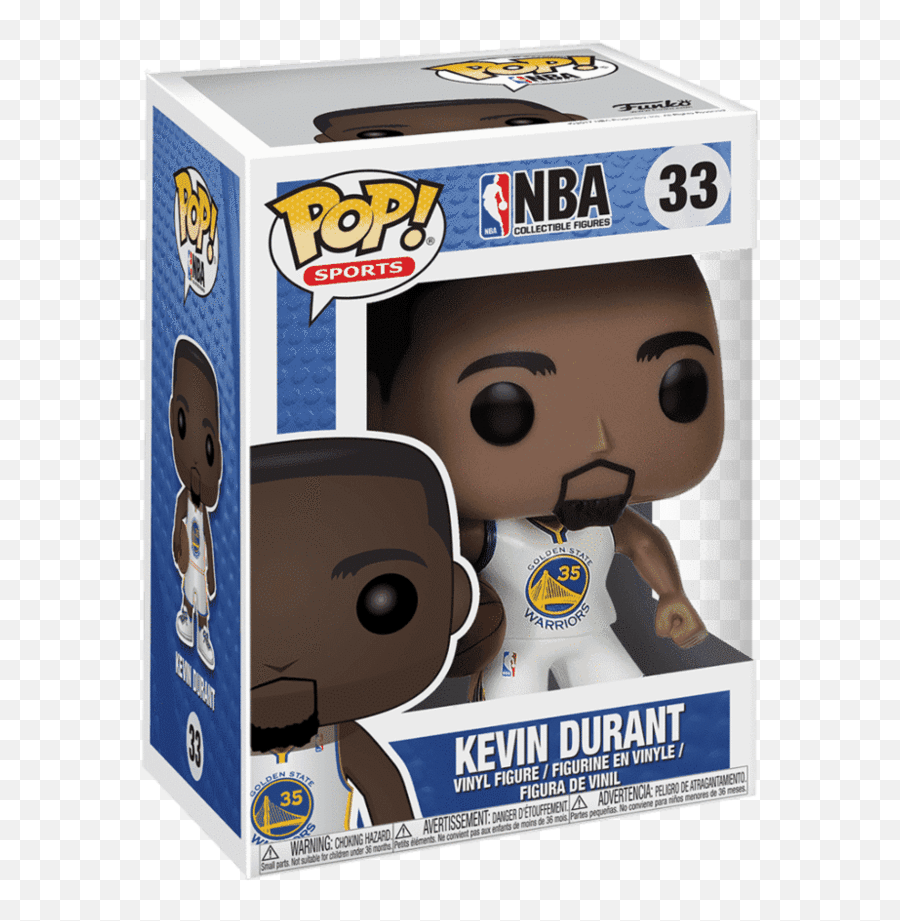 New Nba Kevin Durant Warriors Pop Vinyl Figure By Funko - Kyrie Irving Funko Pop Png,Kevin Durant Png Warriors