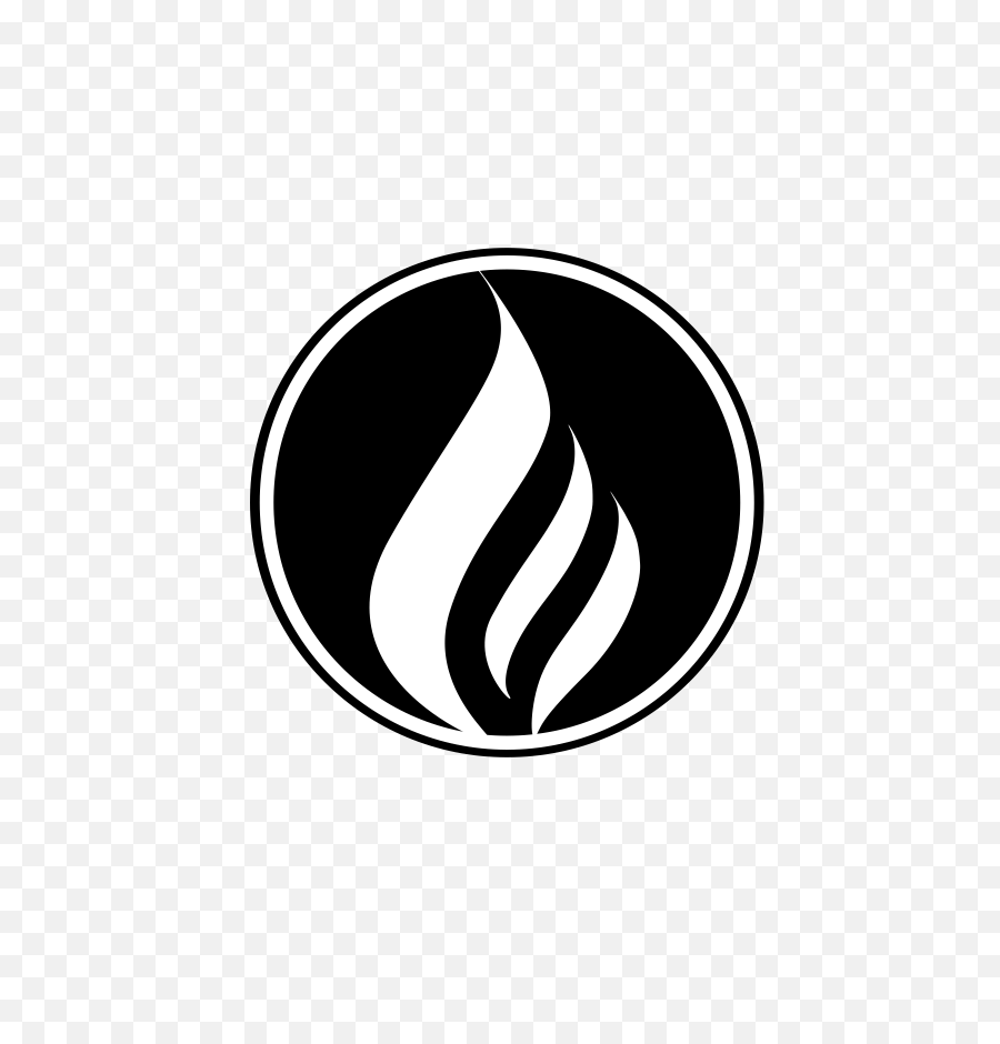 Fire Flame Black - Logos Fire Black And White Png,Fire Circle Png