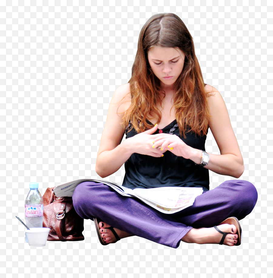 Girl Reading U2014 Architextures - People Sitting Ground Png,People Sitting Png