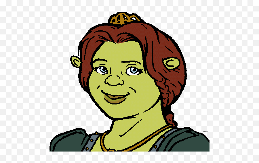 Shrek Clipart Face - Princess Fiona Fiona Clipart Png,Shrek Face Png
