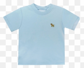 Crewneck Shirt With Embroidered Puppy Png