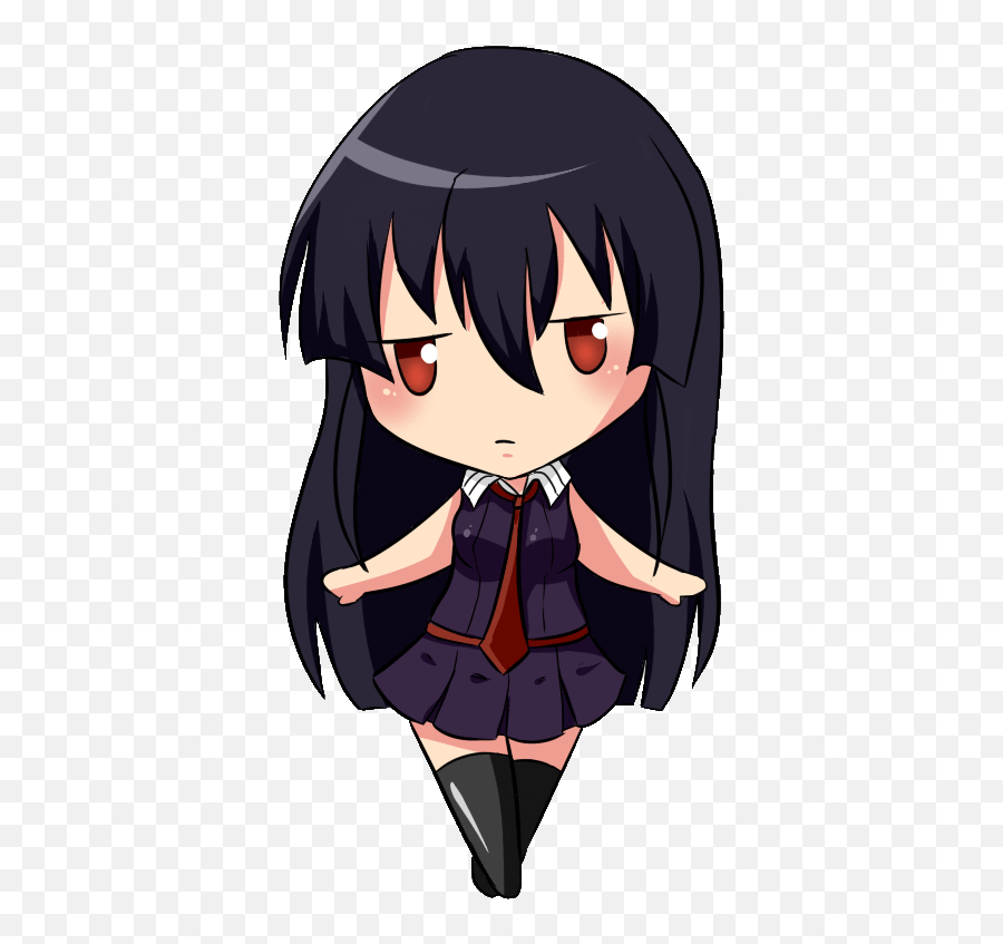 Akame Chibi Gif 2 Images Download - Chibi Akame Png,Anime Chibi Png