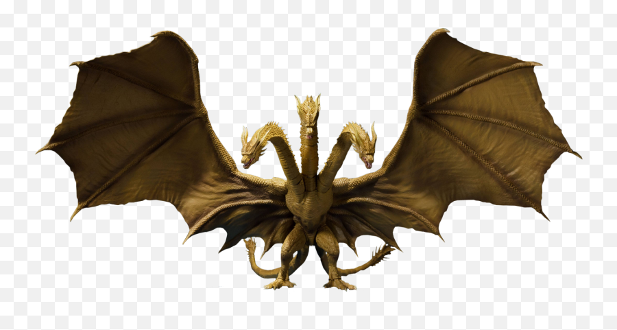 Godzilla King Of Monsters 2019 - King Ghidorah Sh Sh Monsterarts King Ghidorah 2019 Png,Godzilla Transparent Background