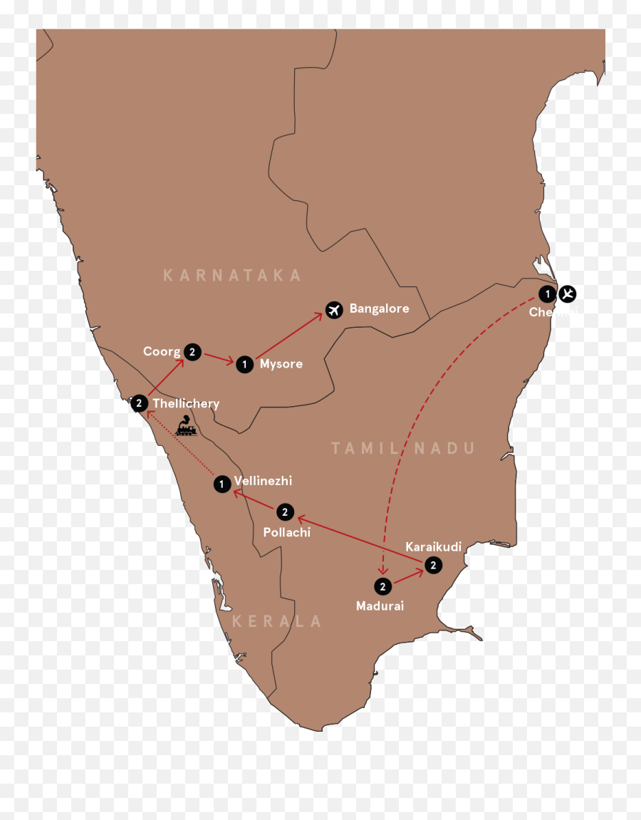 Secret South India Remarkable East - Map Png,India Map Png