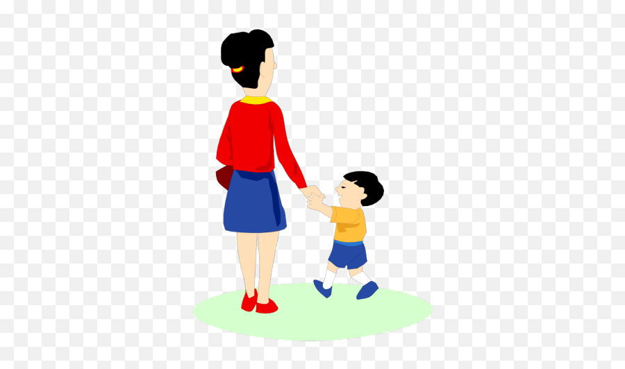 Download Free Png Kid And Mom - Pluspngcom3 Dlpngcom Mom And Child Walking Clipart,Mom Png