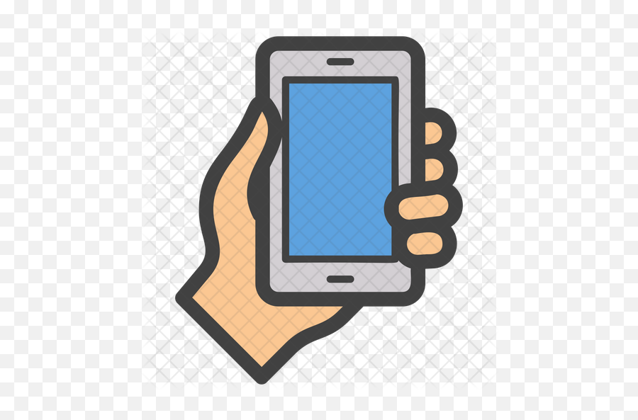 Hand Holding Phone Emoji Icon - Holding Phone Icon Png,Phone In Hand Png