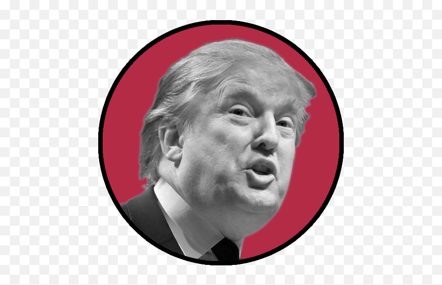 Download Donald Trump - 1543 Trump In A Circle Full Illustration Png,Donald Trump Face Png