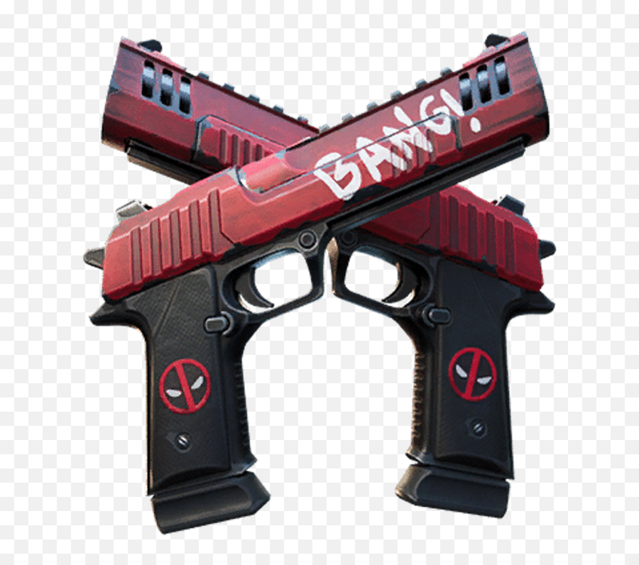 Dual Pistols - Fortnite Deadpool Pistols Png,Hand Holding Gun Png
