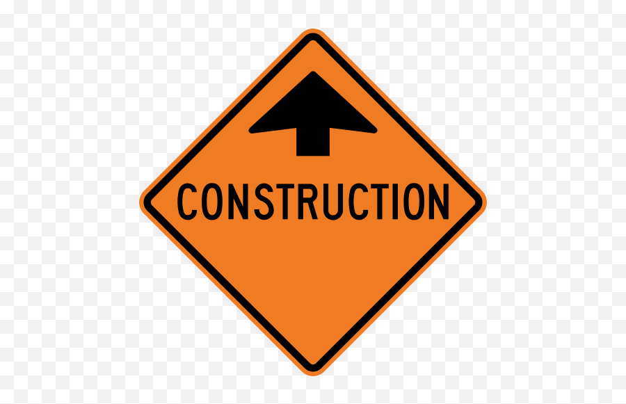 Construction Sign Png Download - Construction Work Ahead Sign,Construction Sign Png