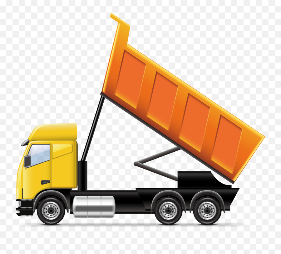 Car Dump Truck Illustration - Vector Dump Truck Cartoon Png,Dump Truck Png  - free transparent png images 