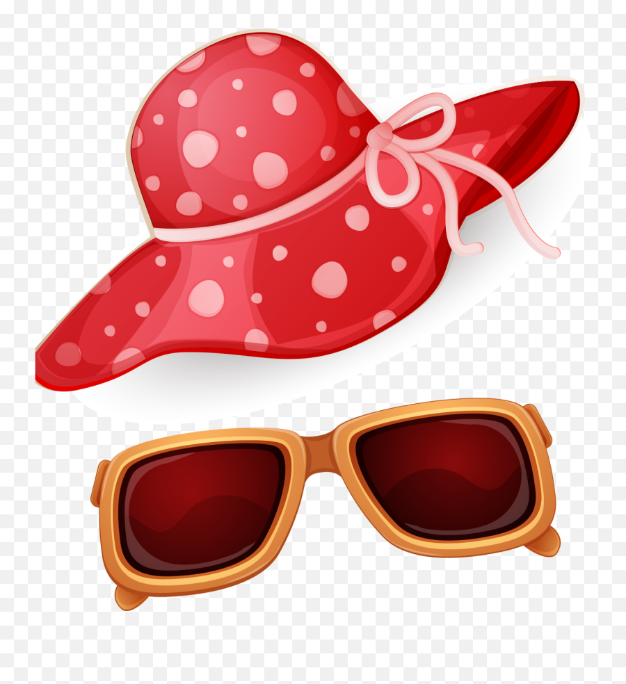 Download Hat And Sunglasses Clipart Hd Png - Uokplrs Sun Hat Beach Hat Clipart,Clout Glasses Png