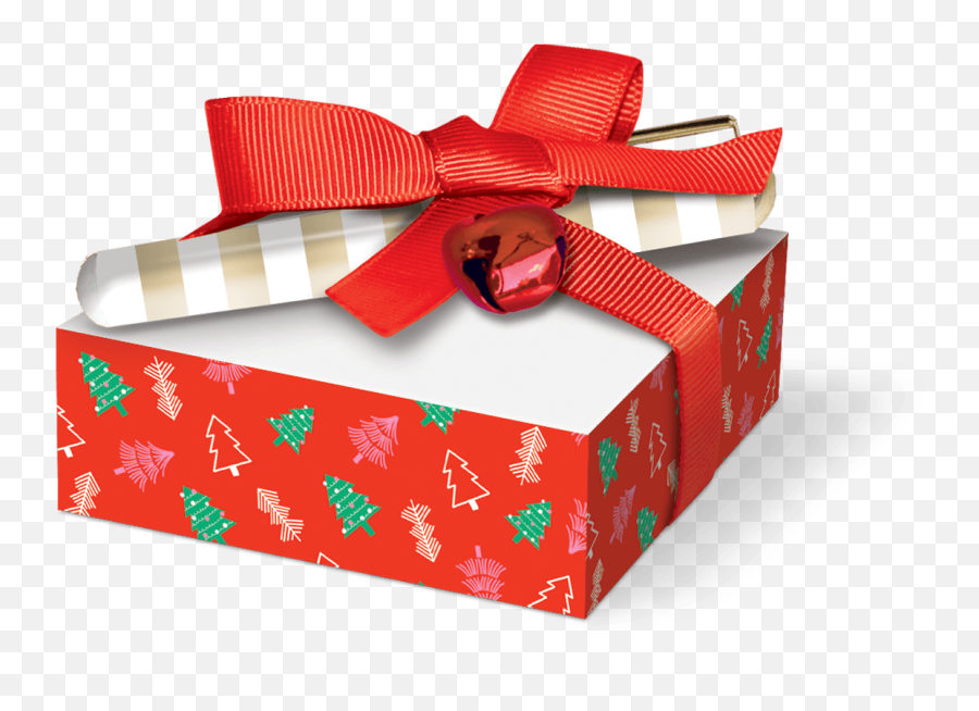 Download Babe Gift Claus Pen Santa Holiday Ribbon Clipart - Gift Wrapping Png,Holiday Bow Png