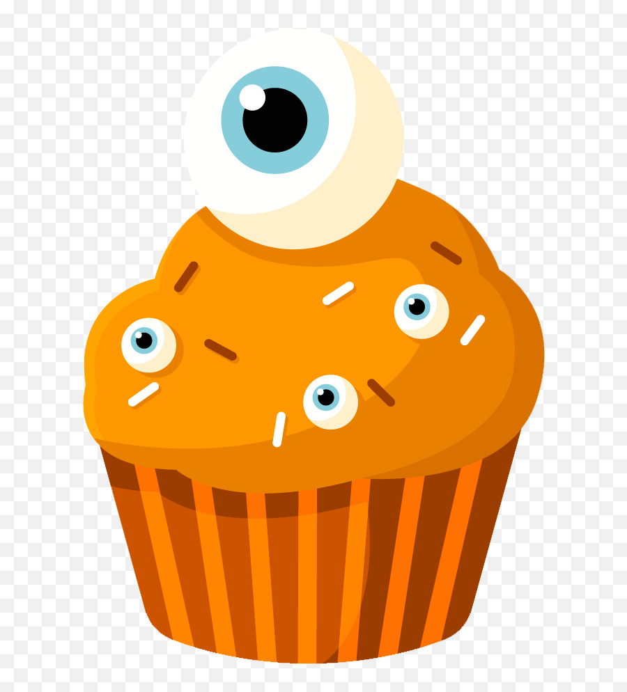 Cupcakes Halloween 20 Clip Art - Clipart Halloween Cupcakes Png,Cup Cake Png