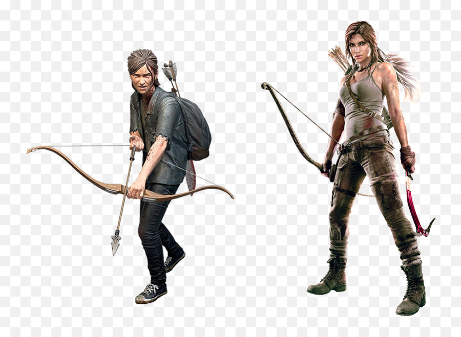 Ellie Vs Lara Croft - Lara Croft Png,Lara Croft Png