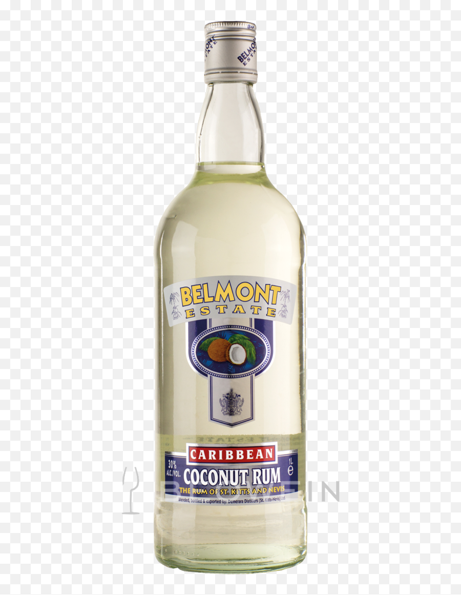 Belmont Estate White Coconut Rum 1 0 L - Solution Png,Malibu Rum Logo