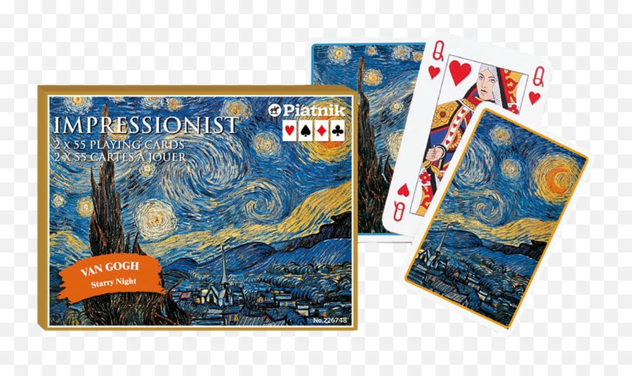 Van Goghs Starry Night - Van Gogh Playing Cards Png,Starry Night Png