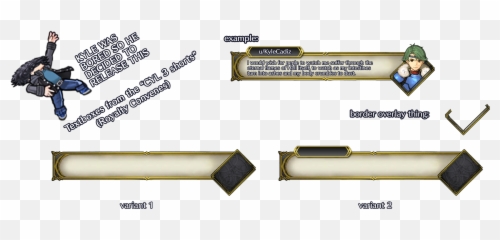Heroes - styled Three Houses textbox from the Royalty Fire Emblem Text Box png