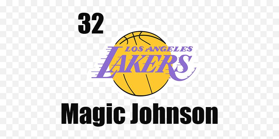 Usnlos Angeles Lakers - Vertical Png,Magic Johnson Png