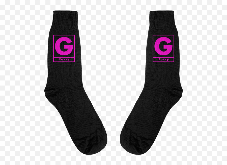 Black Fuzzy Box Logo Socks - Gerard Way Lola Doll Png,Gerard Way Png