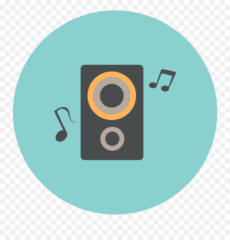 Music Circle Icon Speaker 1192222 Png - Output Device,Circle Icon