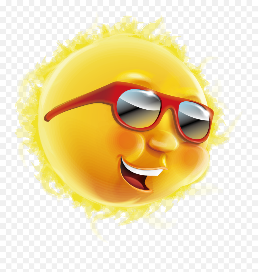 Wearing Sun Sunglasses Png Image - Sun With Sunglasses Png,Cartoon Sunglasses Png