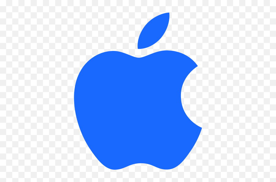 Free Apple Icon - Apple Logo Blue Color Png,Apple Logo Vector
