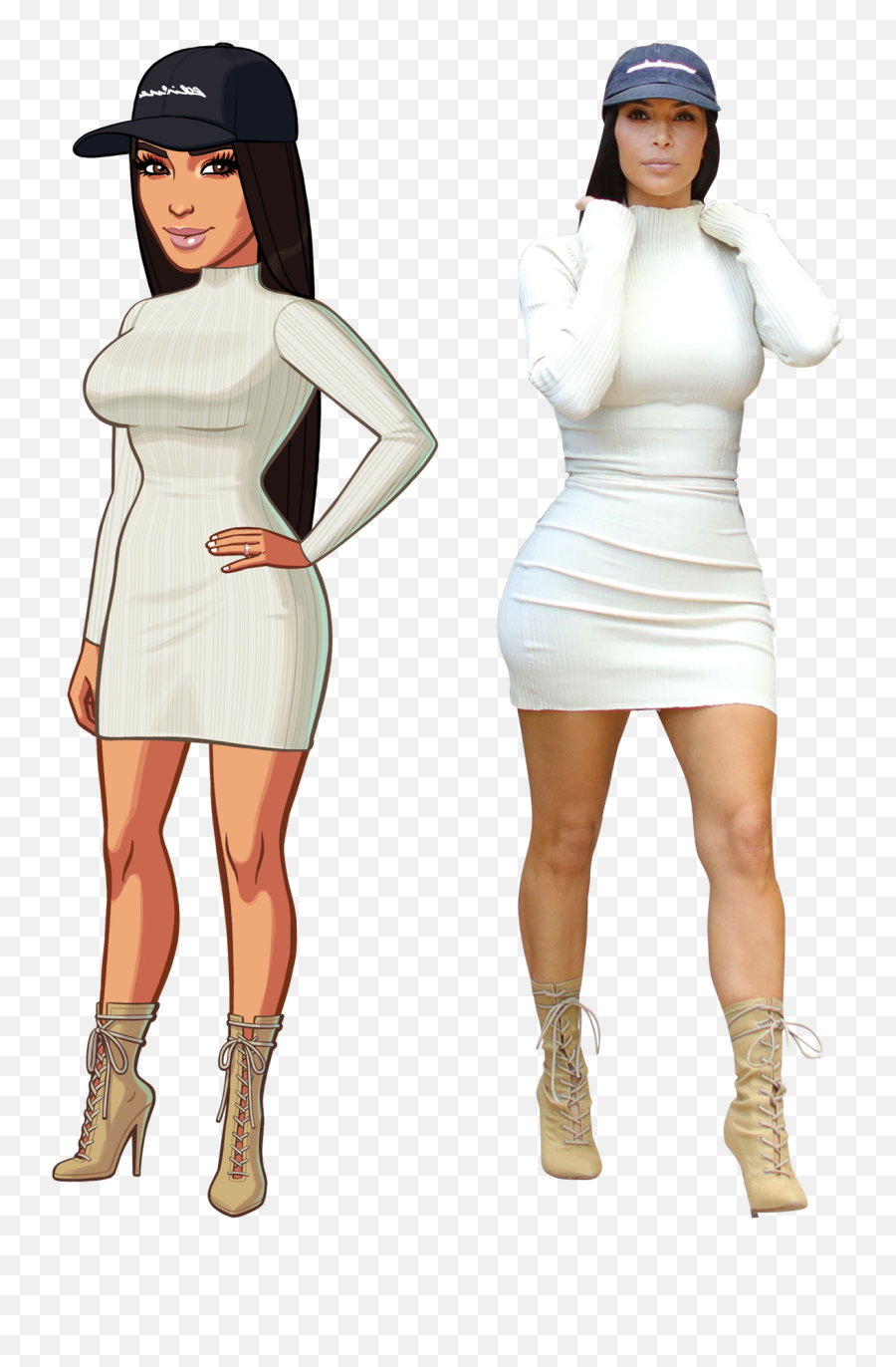 Download There Is A New Look In Kim - Girl Png,Kim Kardashian Png
