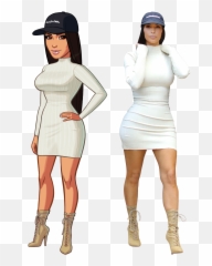 Download There Is A New Look In Kim - Girl Png,Kim Kardashian Png