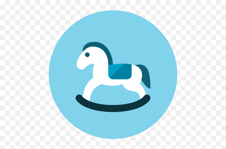 Wooden Horse Toys Free Icon Of Kameleon Blue Round - Soft Png,Horse Foot Symbol Icon