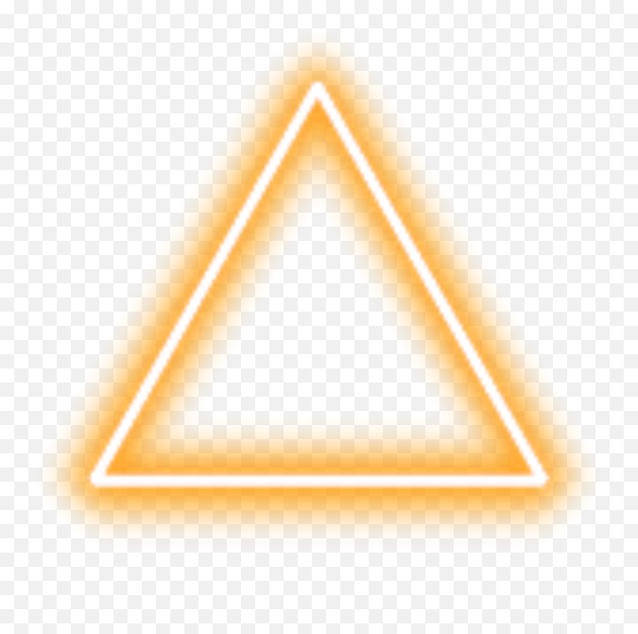 Hd Orange Neon Triangle Border Png 1293577 - Png Neon Lights Png,Triangle Png