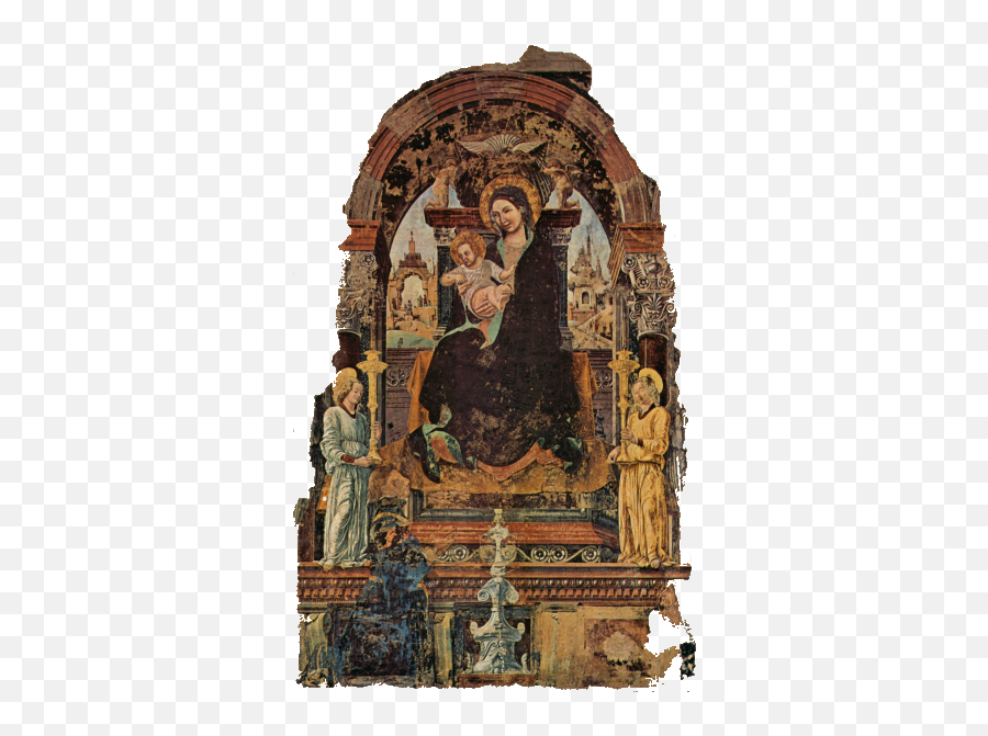 Bologna - Madonna Del Baraccano Francesco Del Cossa Png,Icon Holy Mother Santa Maria