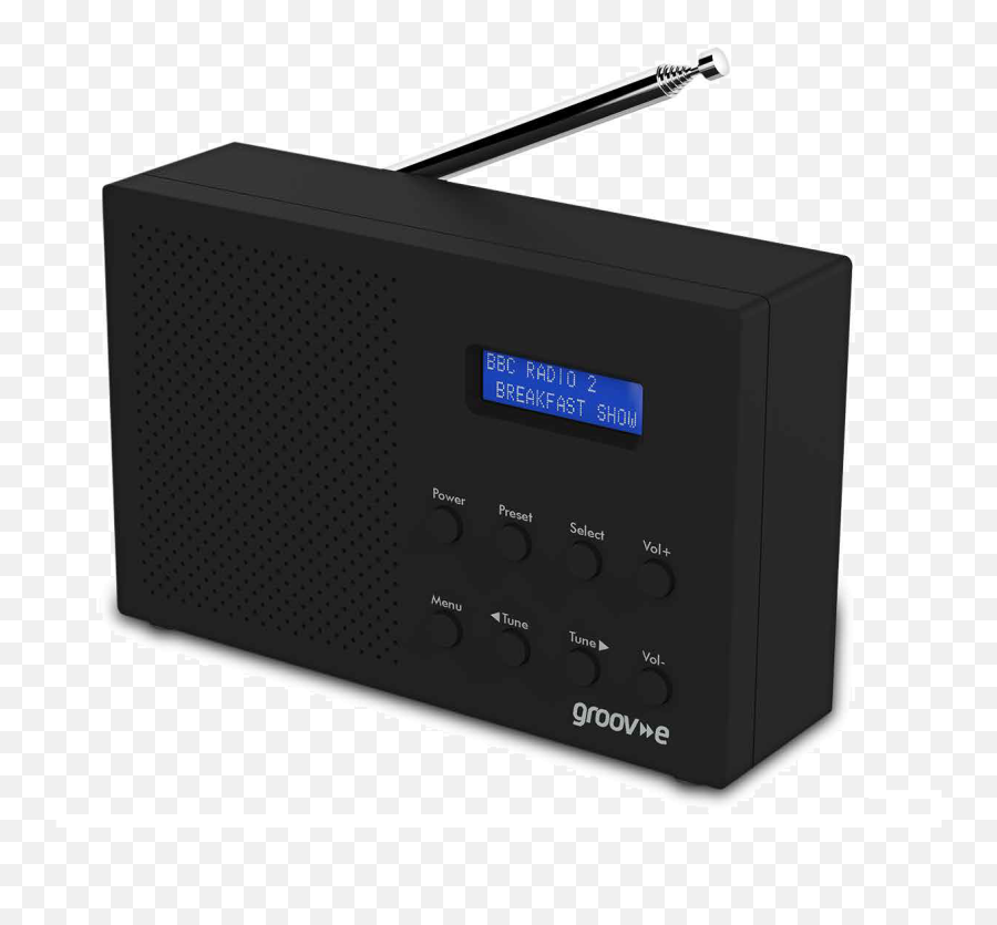 Groov - E Paris Portable Dabfm Digital Radio Gvdr03bk Paris Portable Digital Radio Black Uk Plug Png,Fortnite Dab Png