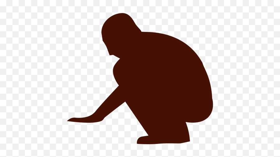 Knelt Man Silhouette - Transparent Png U0026 Svg Vector File Crouch Png,Man Silhouette Png