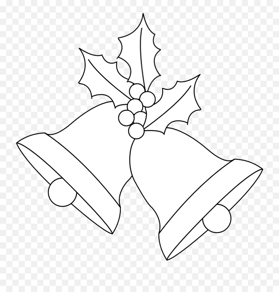 Download Christmas Bells And Holly - White Christmas Bells Png,Christmas Bells Png