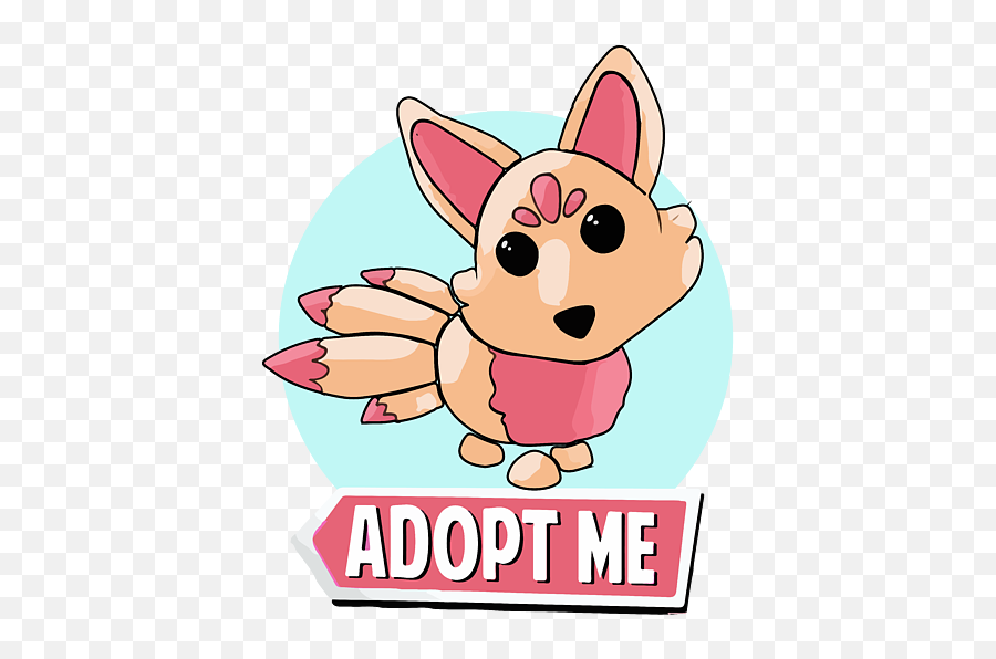 Adopt Me Kitsune Fox Pet Fleece Blanket For Sale By Artexotica - Adopt Me Pets T Shirt Roblox Png,Kitsune Mask Icon