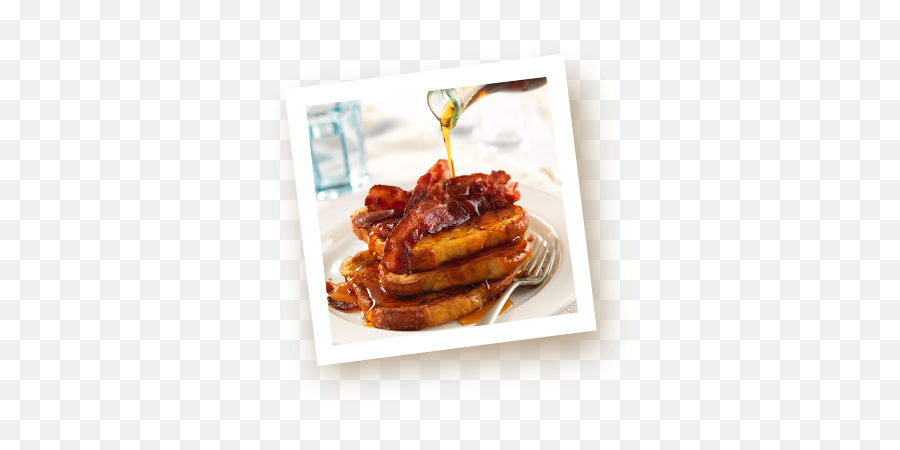 Classic French Toast With Bacon Maple - French Toast Bacon Maple Syrup Png,French Toast Png