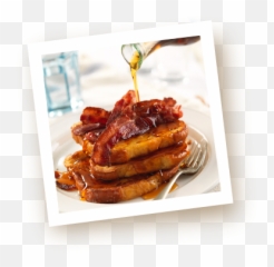 Classic French Toast With Bacon Maple - French Toast Bacon Maple Syrup Png,French Toast Png