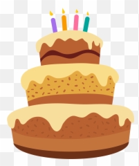 Open - Happy Birthday Cake Cartoon Clipart Full Size png
