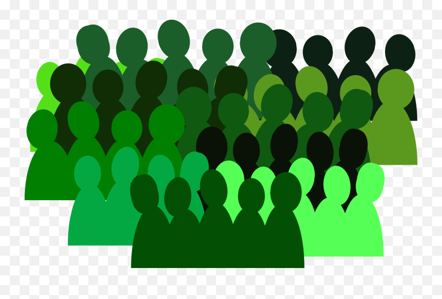 People Group Crowd - Free Vector Graphic On Pixabay Crowd Clipart Green Png,Audience Png