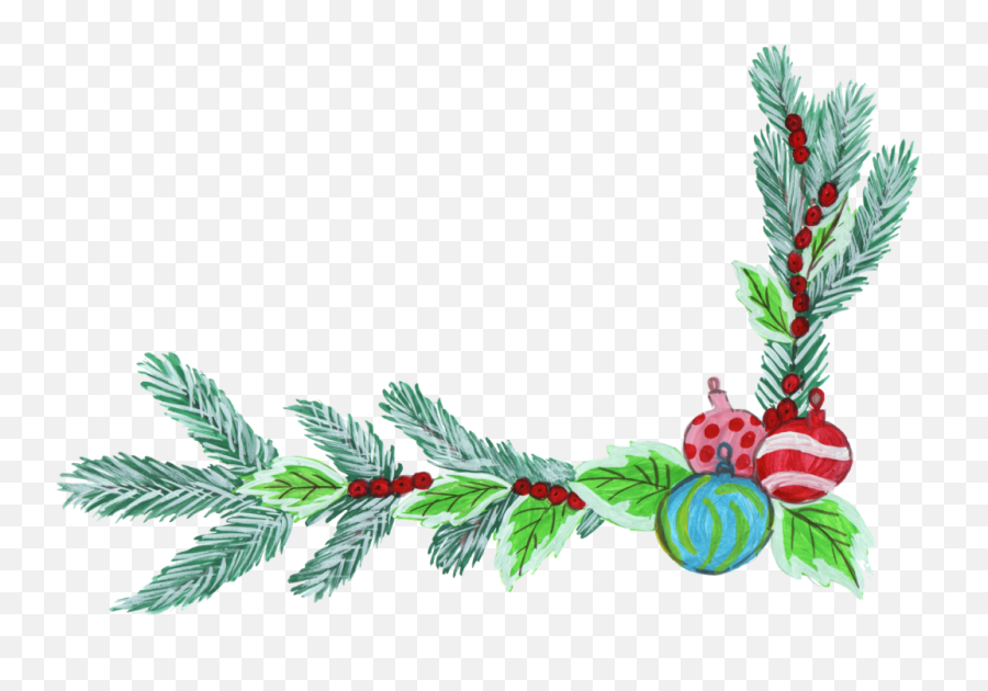 Christmas Corner Decorations Png 1 Image - Portable Network Graphics,Decorations Png