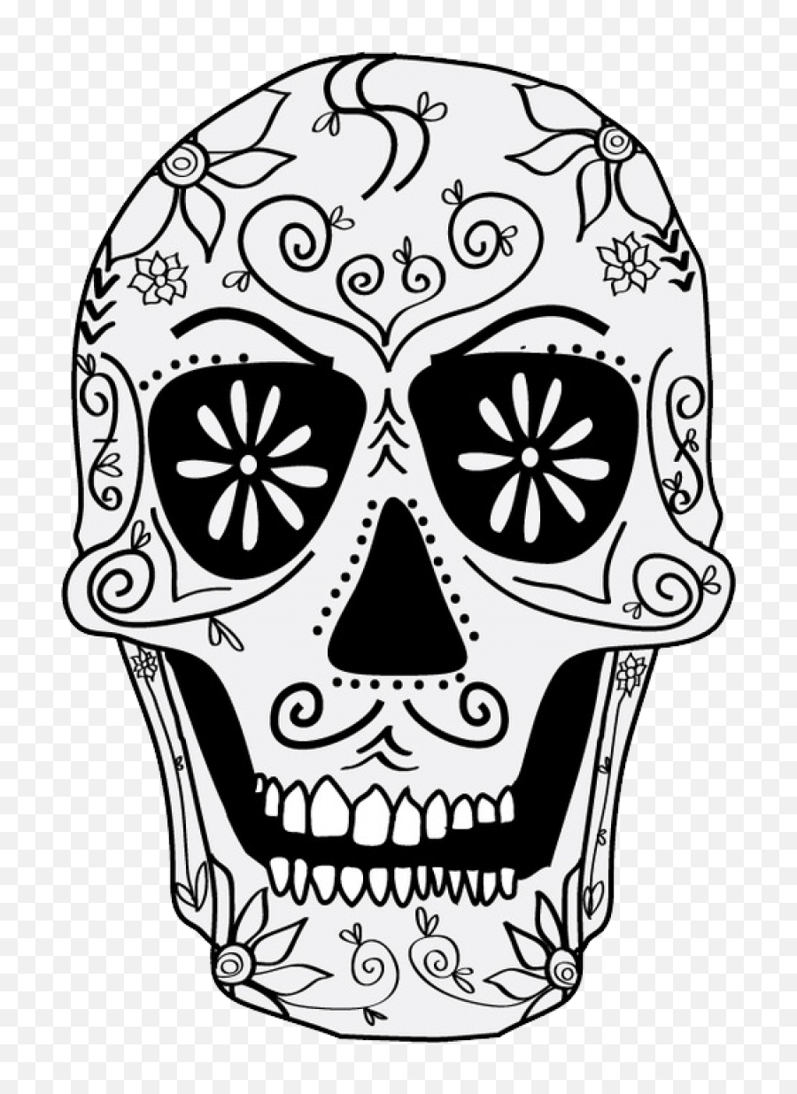 Download Skulls Png Image For Free - Day Of The Dead Skull,Brain Clipart Transparent